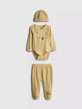 0–18 Monate | 3-teiliges „Disney’s Winnie the Pooh“-Set für Neugeborene mit Platz zum Wachsen
