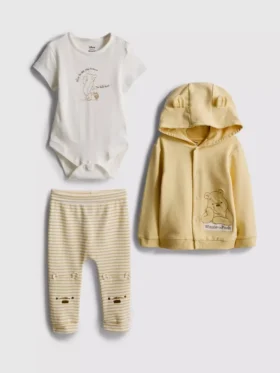 0–18 Monate | 3-teiliges Disney-Winnie-Puuh-Set für Neugeborene als Bekleidung