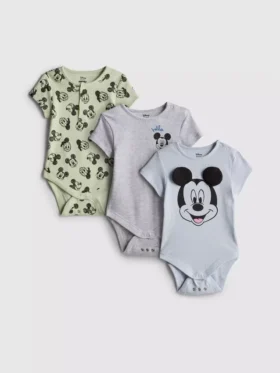 0–18 Monate | 3er-Pack Disney-Bodys für Neugeborene mit Mickey Mouse und Donald Duck – „Room to Grow“