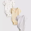 0–18 Monate | 3er-Pack „Room to Grow“-Kurzarm-Shorts für Neugeborene