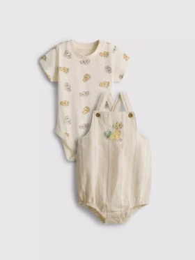0–18 Monate | Disney-Set aus Body und Latzhose mit „Der König der Löwen“-Motiv für Neugeborene