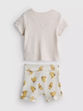 0–18 Monate | Disney-Winnie-Puuh-Set aus Wickeloberteil und Shorts für Neugeborene