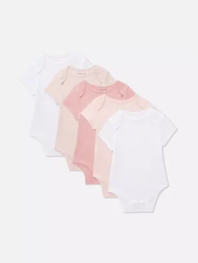 0–36 Monate | 5er-Pack kurzärmelige Bodys