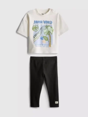 0–36 Monate | „Jurassic World“-Set aus T-Shirt und Leggings