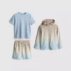 1,5–7 Jahre | 3-teiliges Sport-Set aus T-Shirt, Shorts und Kapuzenpullover