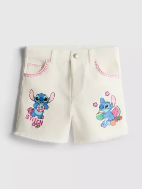 1,5–8 Jahre | Disney’s Stitch – Denim-Shorts mit Kontrastnähten