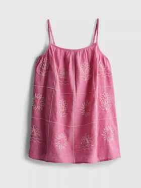 1,5–9 Jahre | Besticktes Chambray-Trägerkleid
