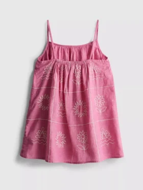 1,5–9 Jahre | Besticktes Chambray-Trägerkleid