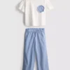 1,5–9 Jahre | Set aus Hemd mit Rüschen und Hose