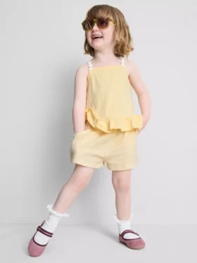 1–9 Jahre | Set aus Peplum-Oberteil und Shorts