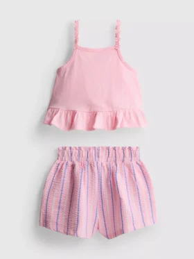 1–9 Jahre | Set aus Peplum-Oberteil und Shorts