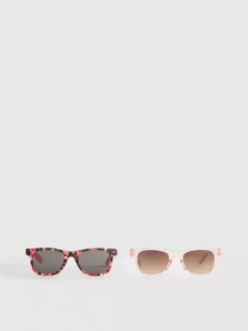2er-Pack Sonnenbrillen mit D-Rahmen