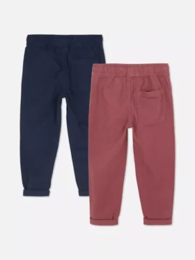 2er-Pack Twill-Hosen