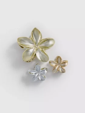 3er-Pack Blumen-Haarklammern