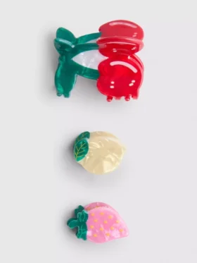 3er-Pack Haarspangen in Fruchtform