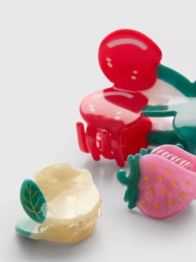 3er-Pack Haarspangen in Fruchtform