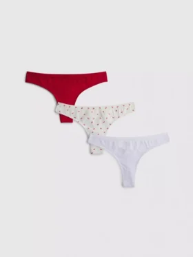 3er-Pack nahtlose Tangas