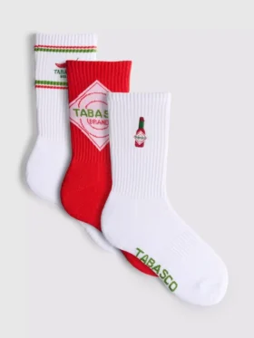 3er-Pack Tabasco-Socken