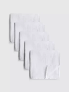 5er-Pack Baumwoll-Musselintücher