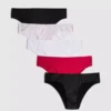 5er-Pack bedruckte Brazilian-Slips aus baumwollreichem Stoff