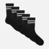 5er-Pack gestreifte Crew-Socken