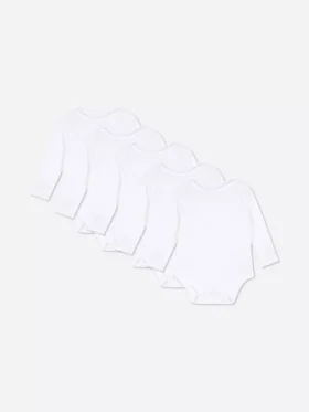 5er-Pack unverzichtbare langärmelige Bodys