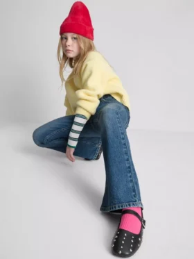 7–15 Jahre | Flare-Jeans mit Gürtel