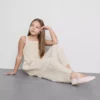 7–15 Jahre | Gestreifter, geraffter Overall