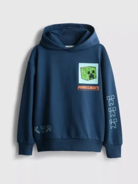 7–15 Jahre | Hoodie mit Minecraft-Motiv aus baumwollreicher Qualität