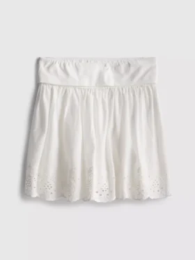 7–15 Jahre | Rock mit Broderie-Anglaise-Stickerei