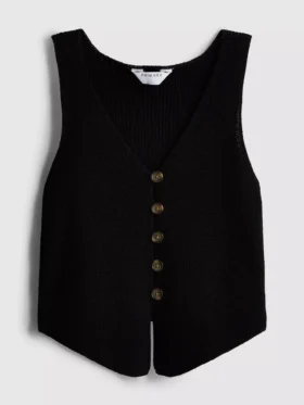 7–15 Jahre | Strick-Tanktop mit V-Ausschnitt