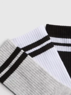 7er-Pack gerippte Sportsocken