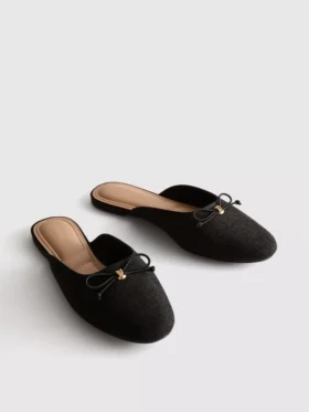 Ballerina-Sandalen mit Schleifenverzierung