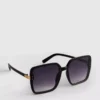 Übergroße quadratische Sonnenbrille