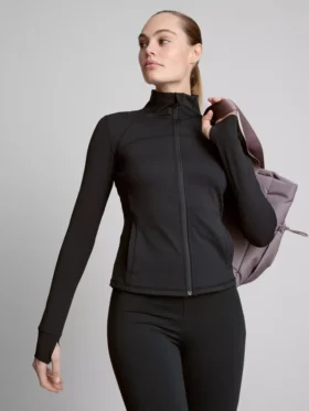 Butterweiche Funktionsjacke mit durchgehendem Reißverschluss
