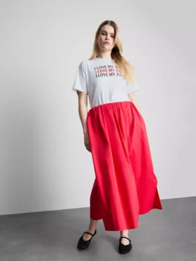 „Der Teufel trägt Prada“ – Baumwoll-T-Shirt mit Aufdruck