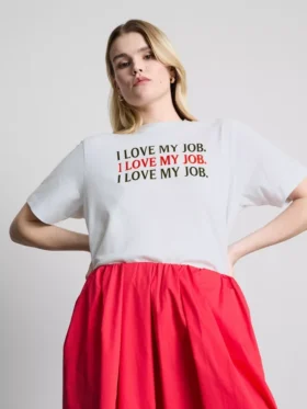„Der Teufel trägt Prada“ – Baumwoll-T-Shirt mit Aufdruck