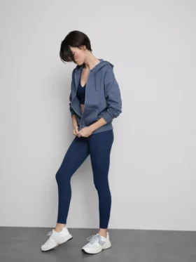 Essential Kapuzenpullover mit durchgehendem Reißverschluss