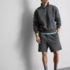 Gewaschene Shorts mit Gummizug