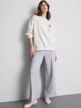 Grafisches Martini-Sweatshirt mit hohem Baumwollanteil