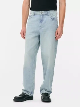 Hoch taillierte, locker sitzende Jeans