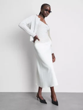 Pointelle-Strickjacke und Top im Set