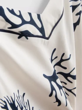 Pyjama-Top mit Korallenprint