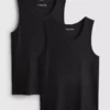 Schmal geschnittenes, geripptes Tanktop