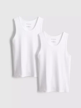 Schmal geschnittenes, geripptes Tanktop