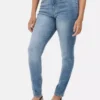 Skinny-Jeans mit hoher Taille