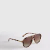 Sonnenbrille im Pilotenstil mit Metallverzierung