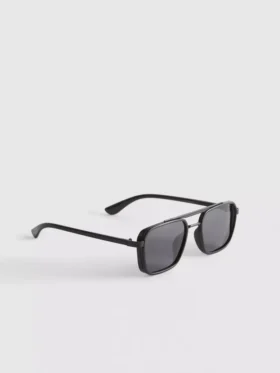 Sonnenbrille mit eckigem Rahmen